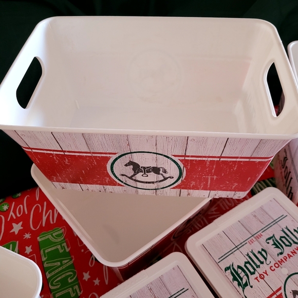 Holly Jolly Toy Company 8 Piece Christmas Totes and Boxes - Picture 5 of 6